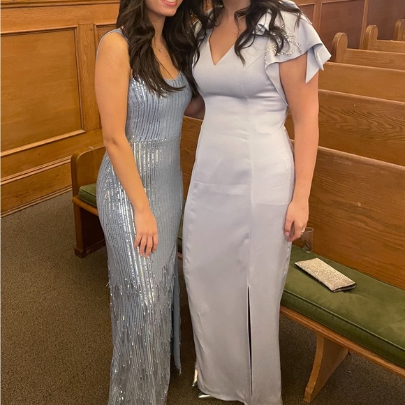 Marchesa Notte blue gown - Picture 3 of 7